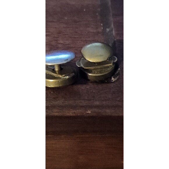 Unbranded Other - Vintage Earring-Style Cufflinks Gold Tone Retro Mens Jewelry Collectible